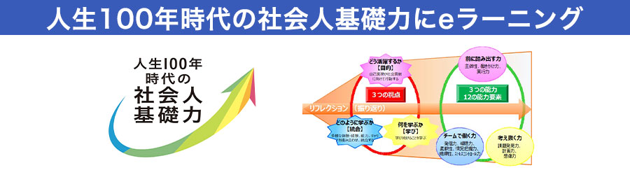 人生100年時代の社会人基礎力にeラーニング