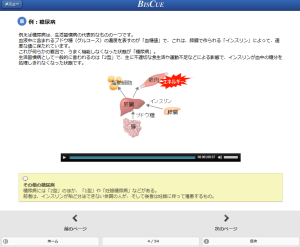 eラーニング講座「生活習慣病対策」の画面イメージ